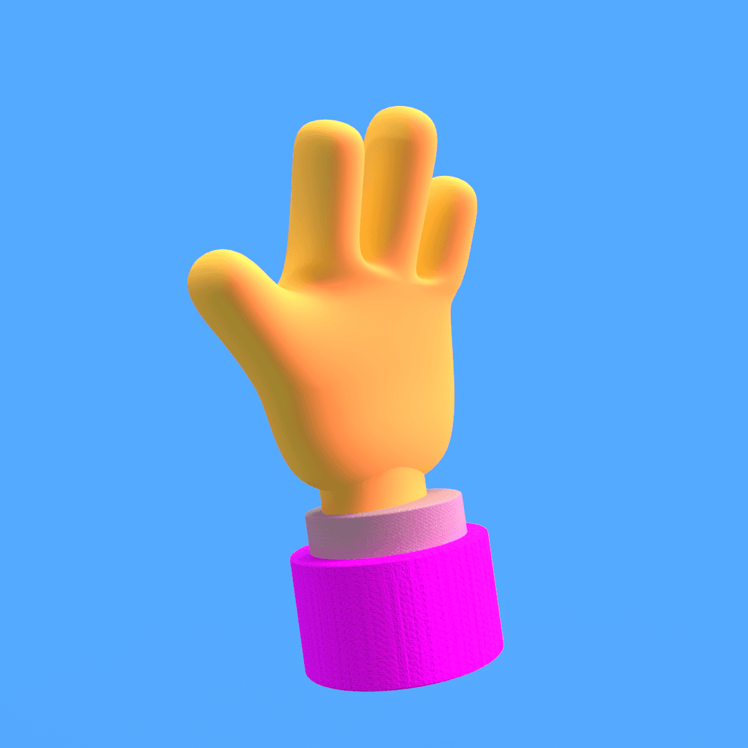 Cute Hand 3d model
