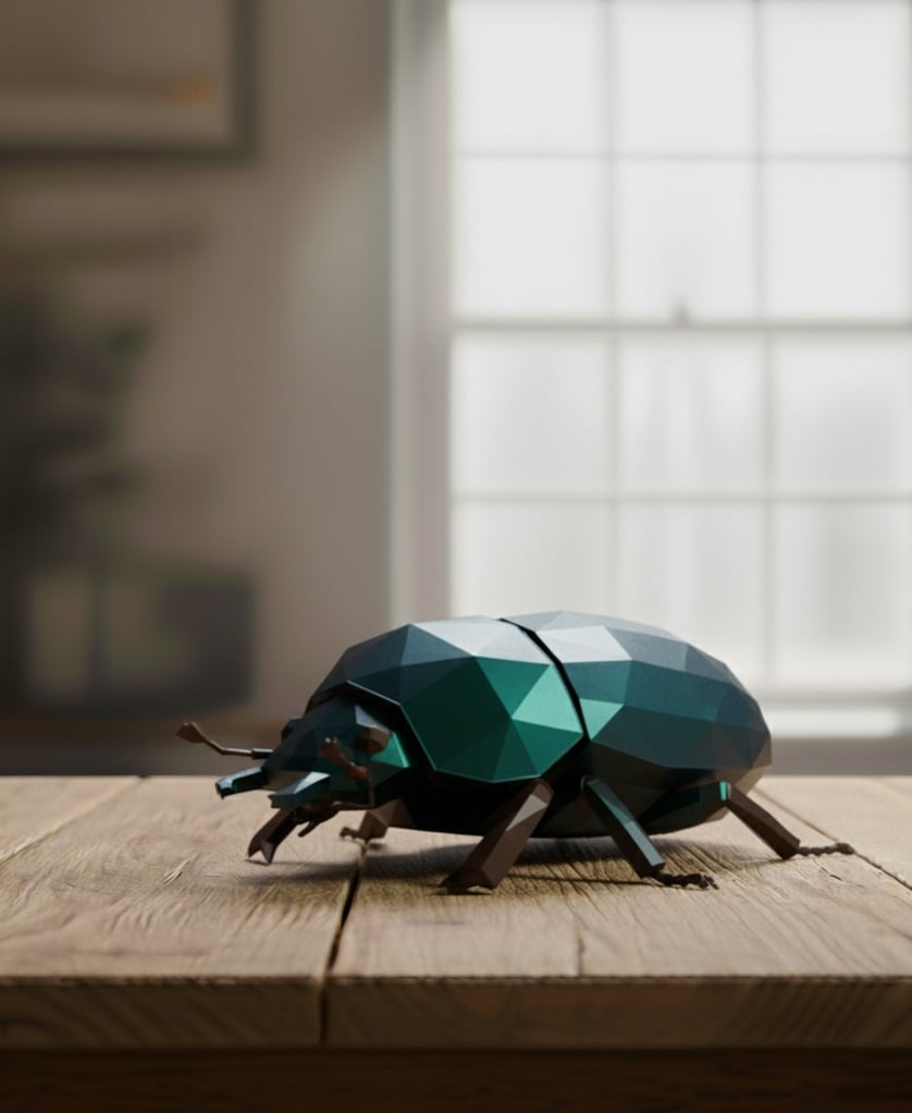 scarabée lowpoly 3d model