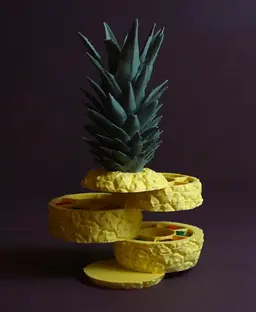 Sliced Pineapple 3d model
