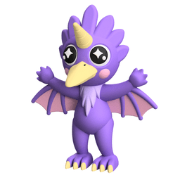 Cute Cryptid Van Meter Visitor 3D Printable Adorable Monster Figure 3d model