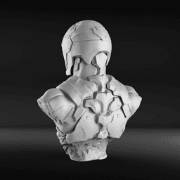 Cyborg Ninja Bust 3d model