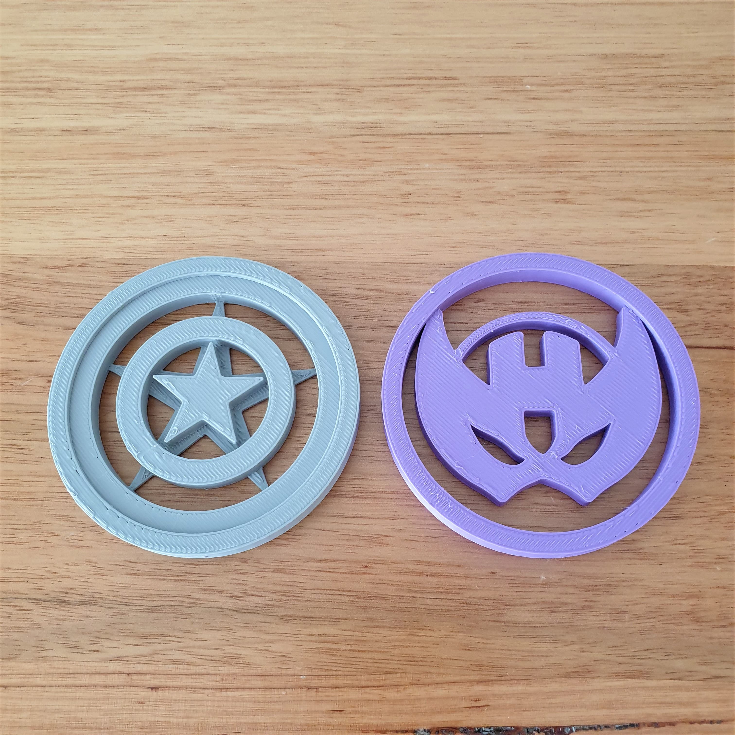 Captain America and Hawkeye Wall ornaments 3d model