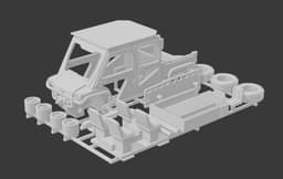 ATV MEDLITE Transport Basic MTB-101 Kit Closed Cab – 1:64 Scale 3d model