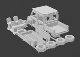ATV MEDLITE Transport Basic MTB-101 Kit Closed Cab – 1:64 Scale 3d model