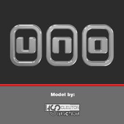 Emblem fiat Uno vivace 3d model