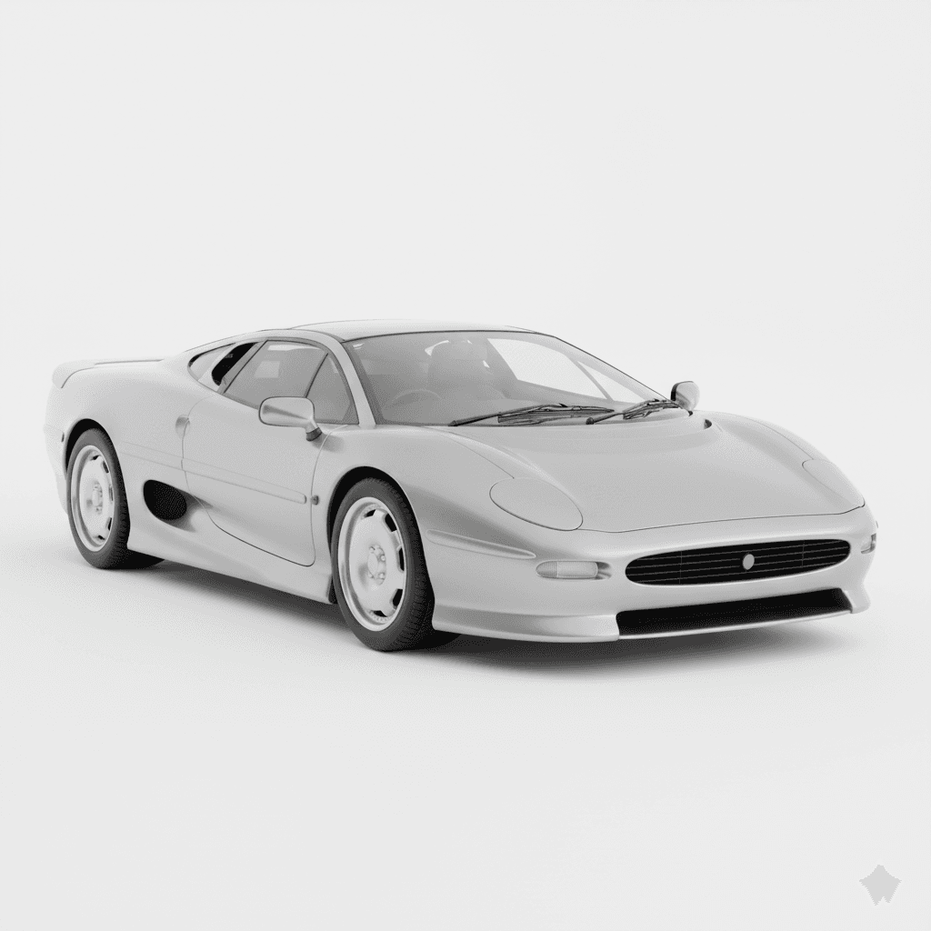 Car : Jaguar XJ220 Twin Turbo Supercar 3d model