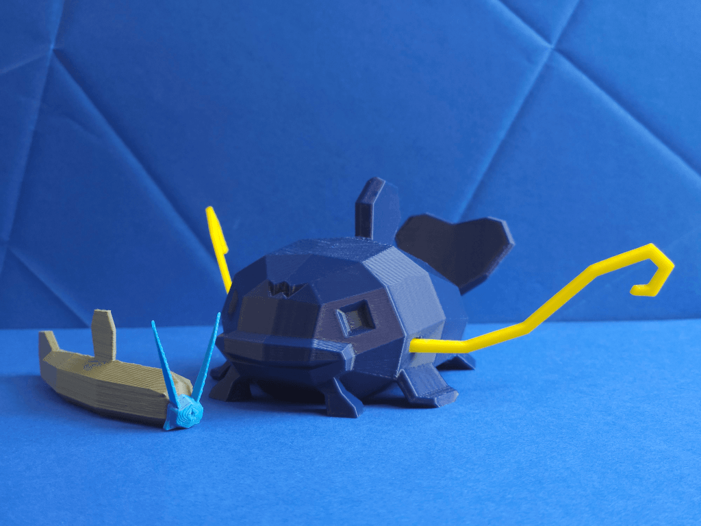 Whiscash Low Poly Pokemon 3d model