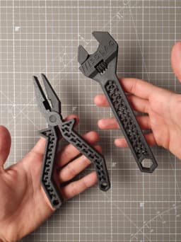 Wrench - 3D printable tool - Editable file (Autodesk Fusion + STEP) 3d model