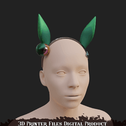 Silence Suzuka Cosplay Ears and Head Accessories Umamusume: Pretty Derby 3d model