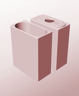 CX68-190-P Stacking pierced component box bin for makers 3d model