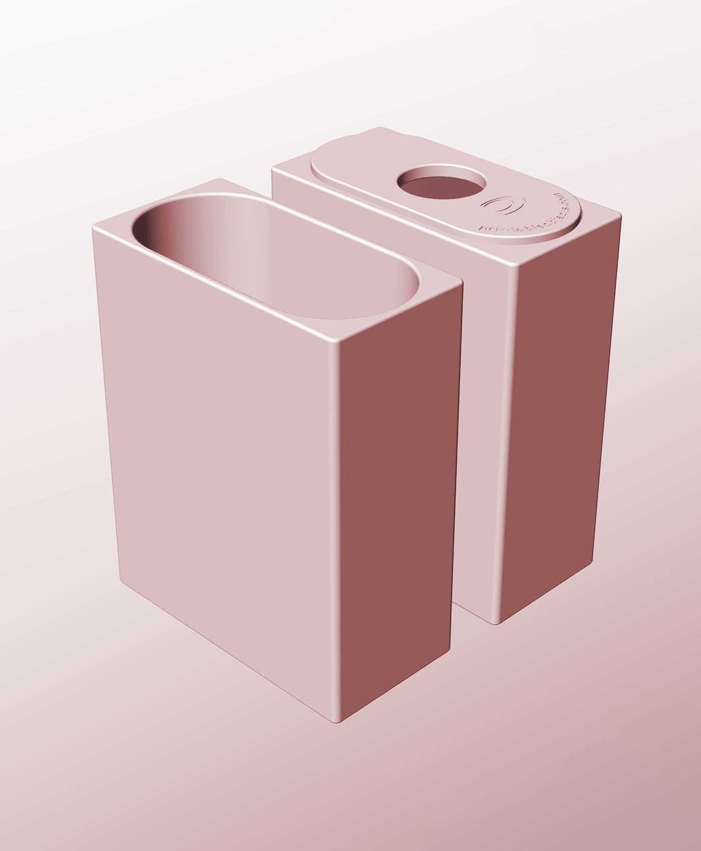 CX68-190-P Stacking pierced component box bin for makers 3d model