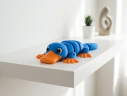 Articulated Platypus - Cute Flexible Desktop Toy 3d model