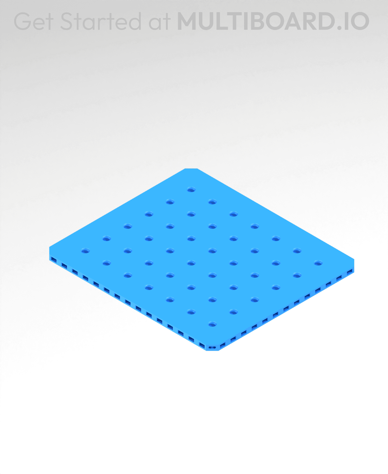 7x8 MU - Small Thread MU - MultiBoard Plate 3d model