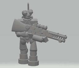FHW:Aetherians Elite with Sniper rifle 3d model