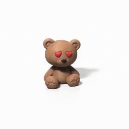 LOVE TEDDY (TWO VERSIONS) - NO AMS / CUTE KEYCHAIN BUDDIES / TOY / KIDS / KEYCHAIN / TEDDY BEAR 3d model