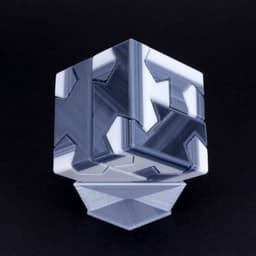 Tsugite Cube 2x2 Puzzle (3 sizes) 3d model