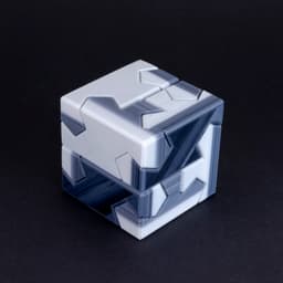 Tsugite Cube 2x2 Puzzle (3 sizes) 3d model