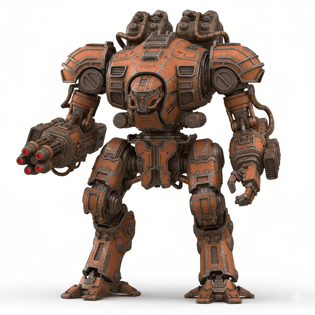 Military Mechs : Heavy Flame Siege Mech 3d model