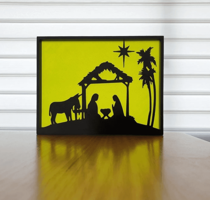 Nativity Silhouette 3d model