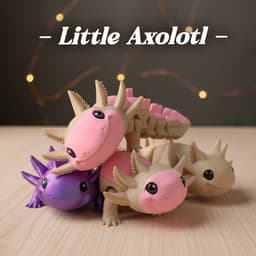 Cute Axolotl Articulated 3d model