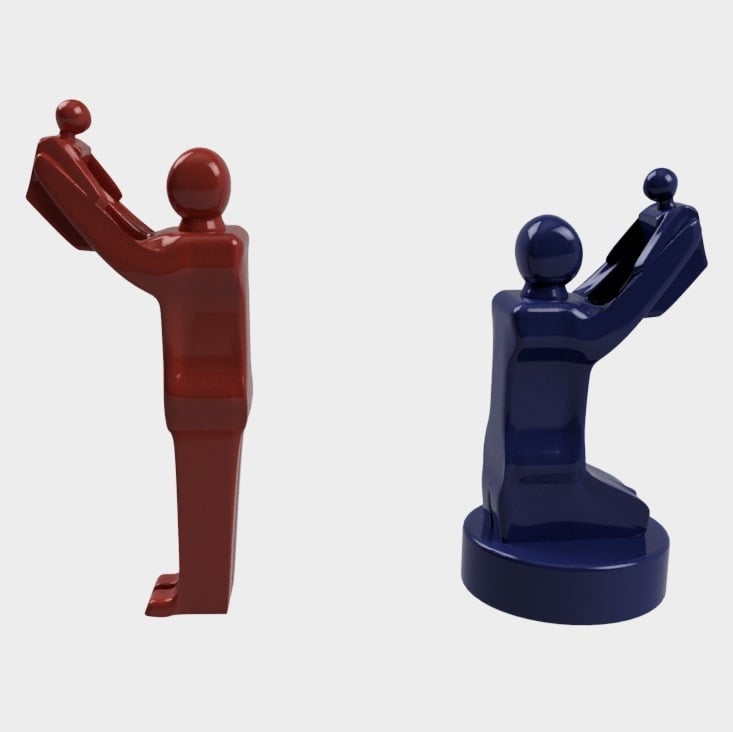Mother's Day Statue 3d model