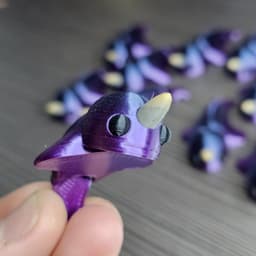 KeychainMiniMonster6BabyNarwhal_PrintStart3D.stl 3d model