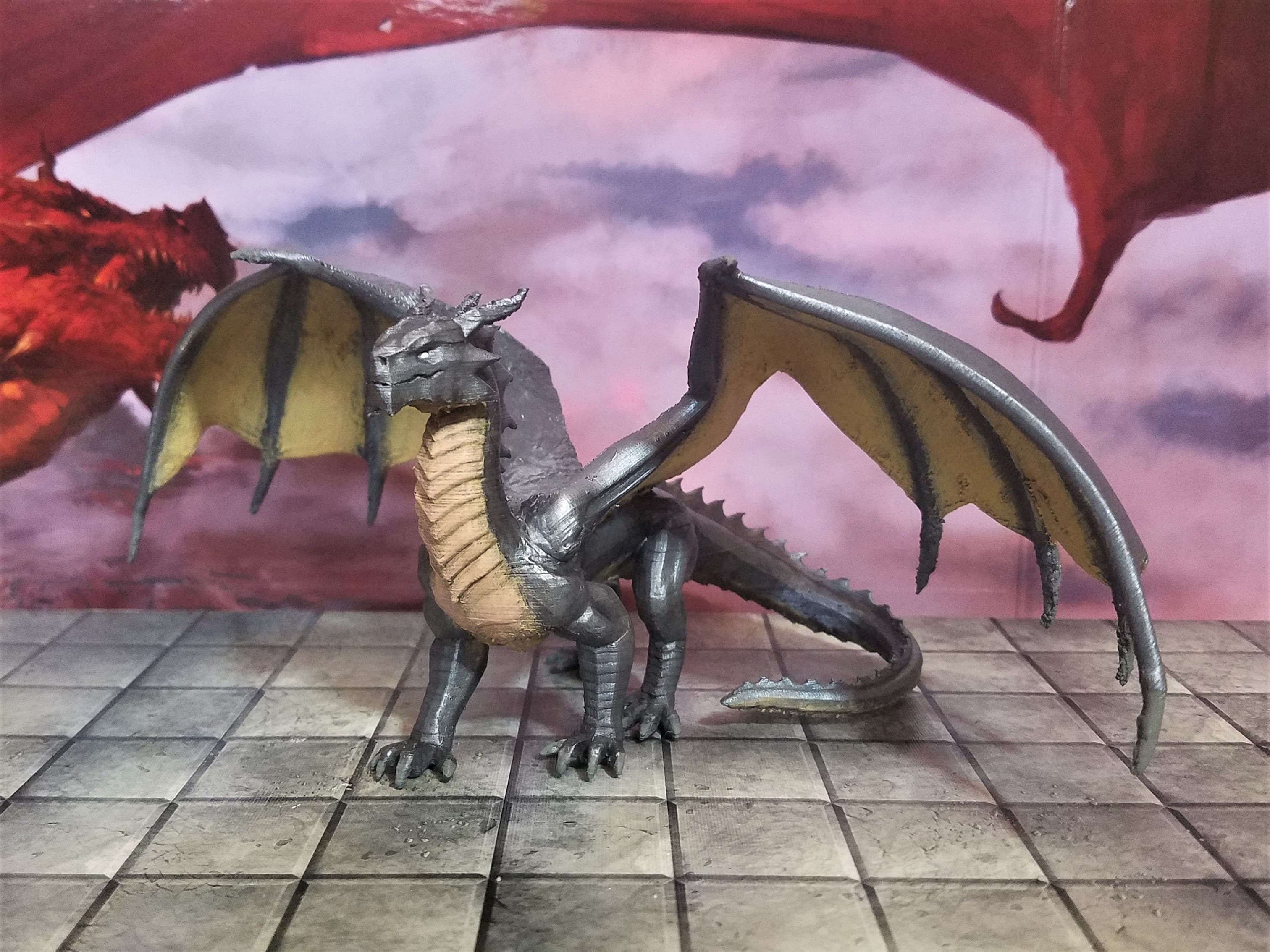 Steel Dragon - Steel Dragon - 3d print - D&D - 3d model