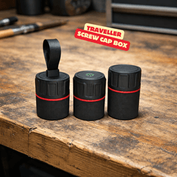 TRAVELLER SCREW CAP BOX – MODULAR STACKABLE STORAGE WITH OPTIONAL COMPASS & TPU LOOP / ORGANIZER 3d model