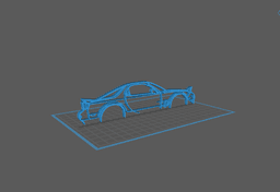 Mazda - RX-7 Wall Art 3d model