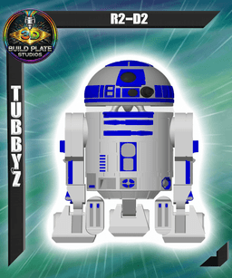 STAR WARS R2D2 Multicolor Flexi Print-In-Place 3d model