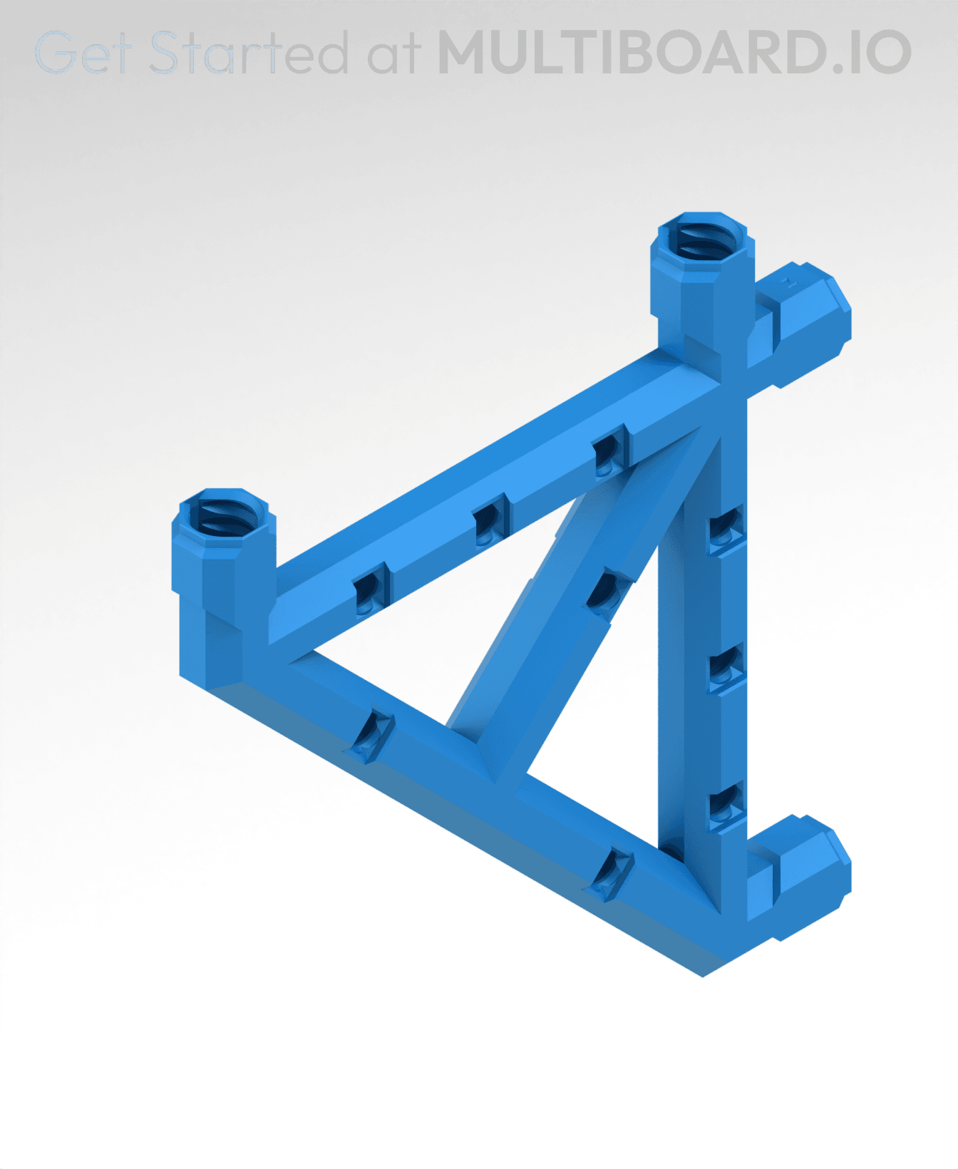 5x5 MU Bracket - Bolt-Locked Inserts 3d model