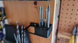 Gridfinity 1x1 Ceramic Bit Holder.stl - 1x1 gridfinity holder for misc. drill bits - 3d model