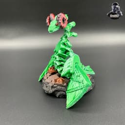 Amphiptere Dragon - winged Serpent - Flexi - Printin Place - No Supports 3d model
