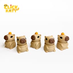 Capybara - Clicker Fidget Toy Keychain 3d model
