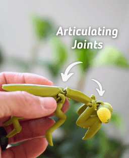 Mighty Mantis Articulated Fidget Praying Mantis - Keychain - Ludo 3D Printed Flexi 3d model