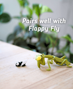 Mighty Mantis Articulated Fidget Praying Mantis - Keychain - Ludo 3D Printed Flexi 3d model