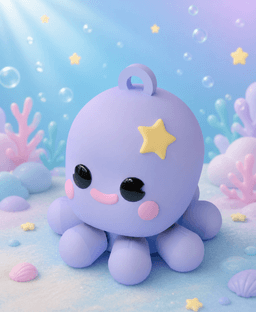 Lumi & Friends: Baby Octopus Flexi Spinners Collection (Multicolor) 3d model