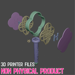 HanterX Fans Cosplay Lightstick Kpop Demon Hunters 3d model