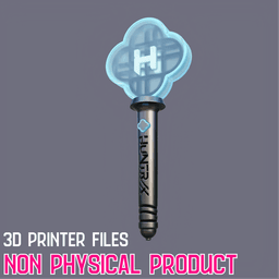 HanterX Fans Cosplay Lightstick Kpop Demon Hunters 3d model