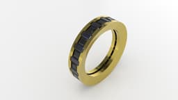 Eclipse Meridian Eternity Ring FREE 3d model
