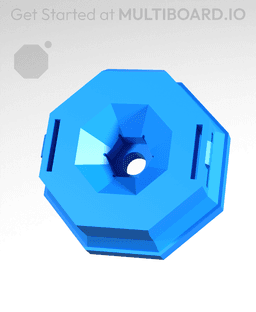 Drop-In Nut - Weight Bearing Snap - M3 3d model