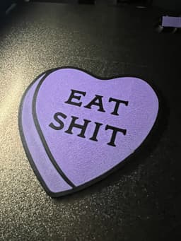 Eat Shit conversation heart art 3d model