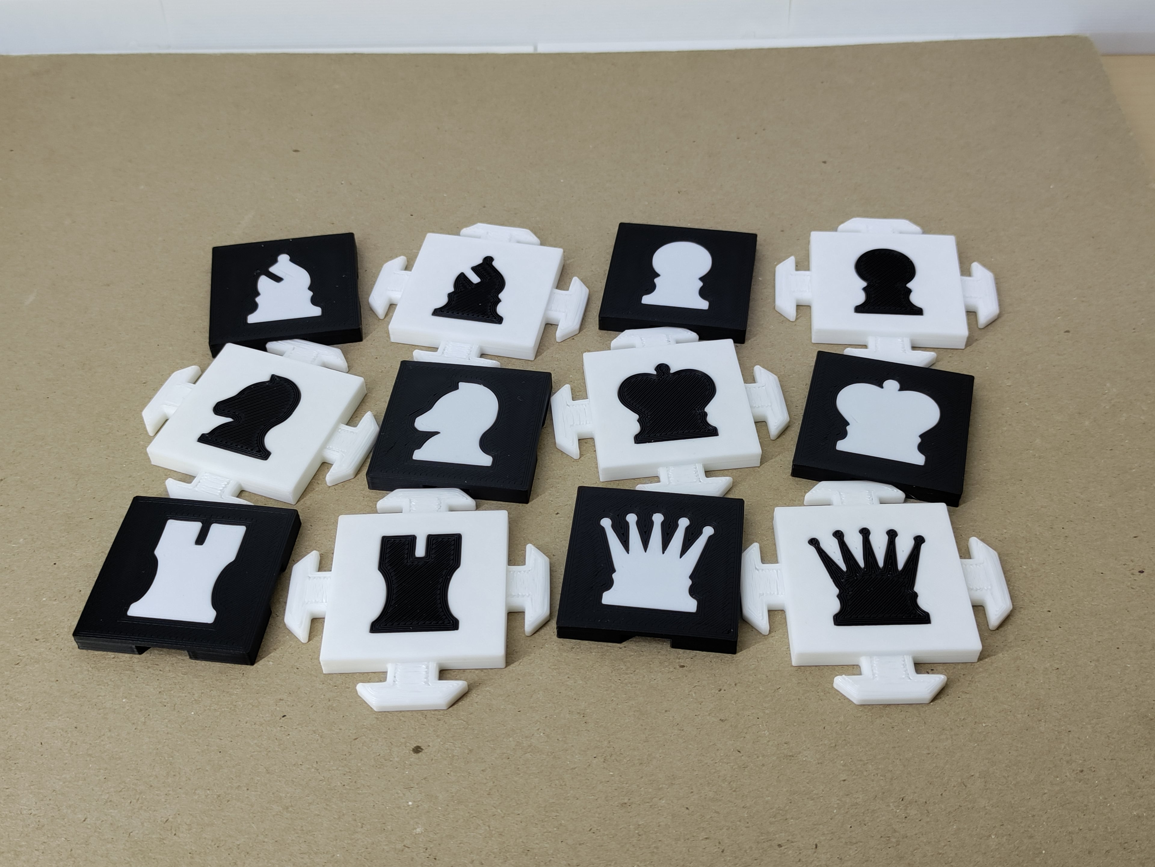 Modular chessboard - Deluxe 3d model