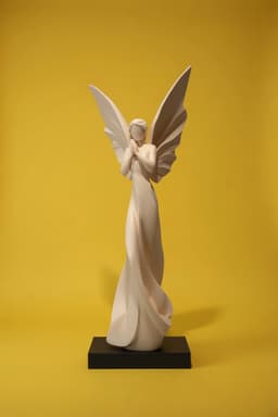 Elegant Angel Statue – 3D Printable Decorative Sculpture and Spiritual Home Decor 3d model