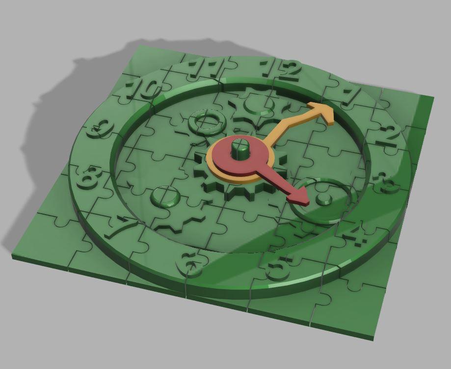 Crazy Clock Puzzle 3d model