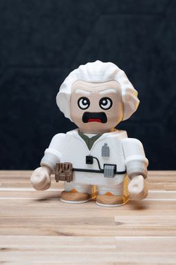 Dr. Chunkett Brown - Back to the Future Kit | No Supports, No AMS, No Glue 3d model