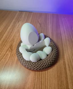 Woven Easter nest phone stand 3d model