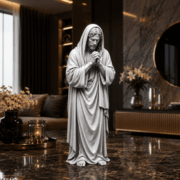 Praying Jesus Christ Statue STL | Christian Religious Sculpture | Catholic 3D Print Model 3d model