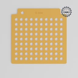 Pentagon Stencil Set, 5 Sizes, Sprinkle Stencils for Sugar & Cocoa, Simple Geometric Shape, Five-Sided Polygon Design PRODUCT_467 3d model