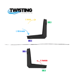TWISTING FOUNTAIN FIDGET TOY / PRINT IN PLACE / EDUCATION TOY / GADGET 3d model